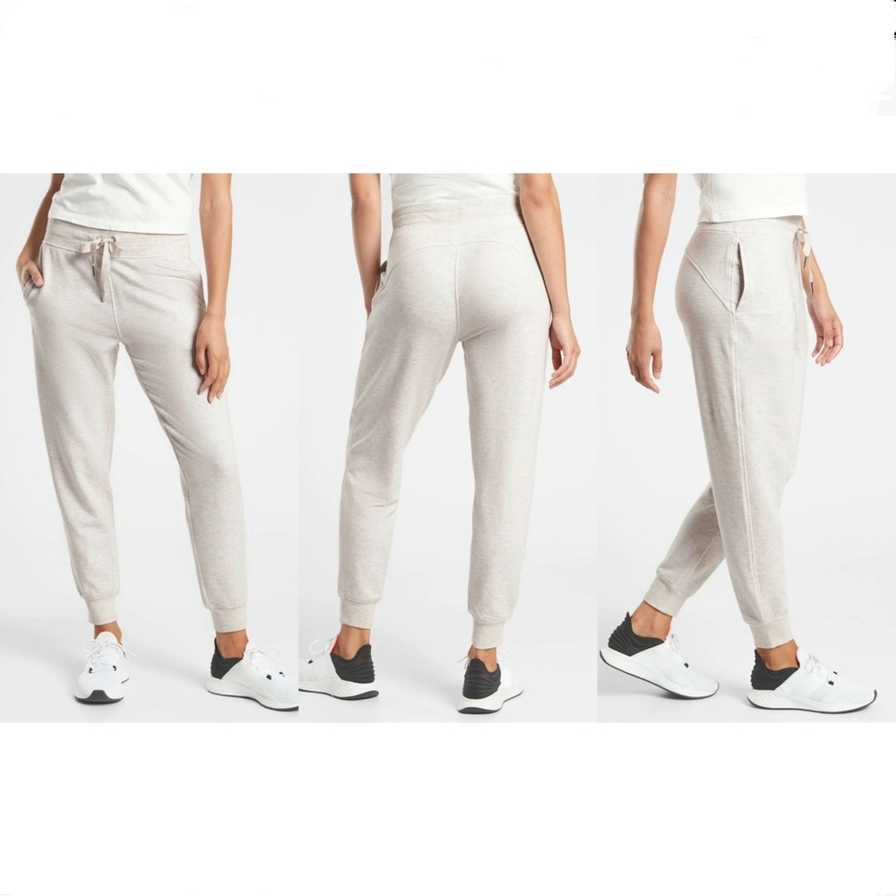 Athleta balance jogger toasted brown heather